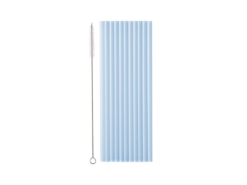 SŁOMKI PLASTIKOWE 23CM BŁĘKIT