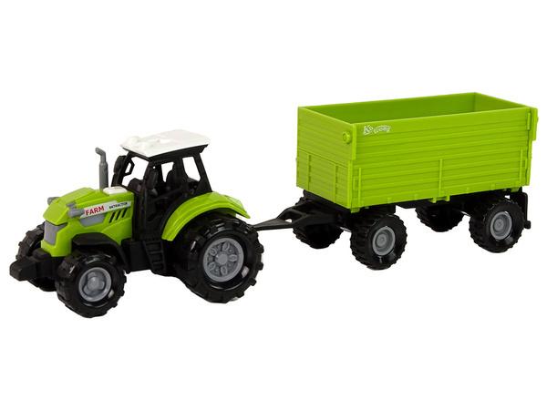 TRAKTOR ROLNICZY Z PRZYCZEPĄ ZIELONY ŚWIATŁA DŹWIĘKI