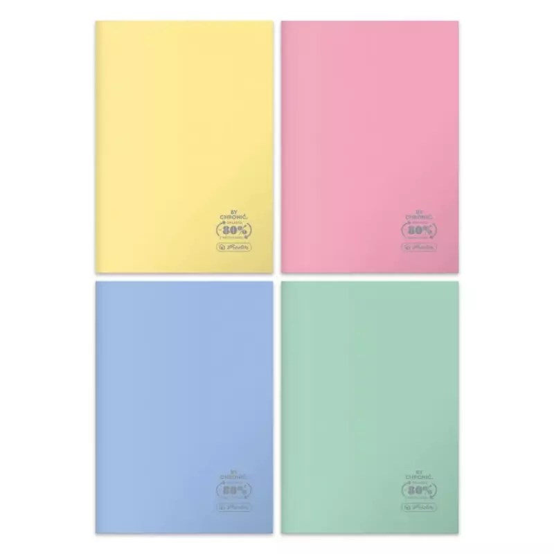 ZESZYT B5/60 # ECO PP PASTEL COLORS FSC