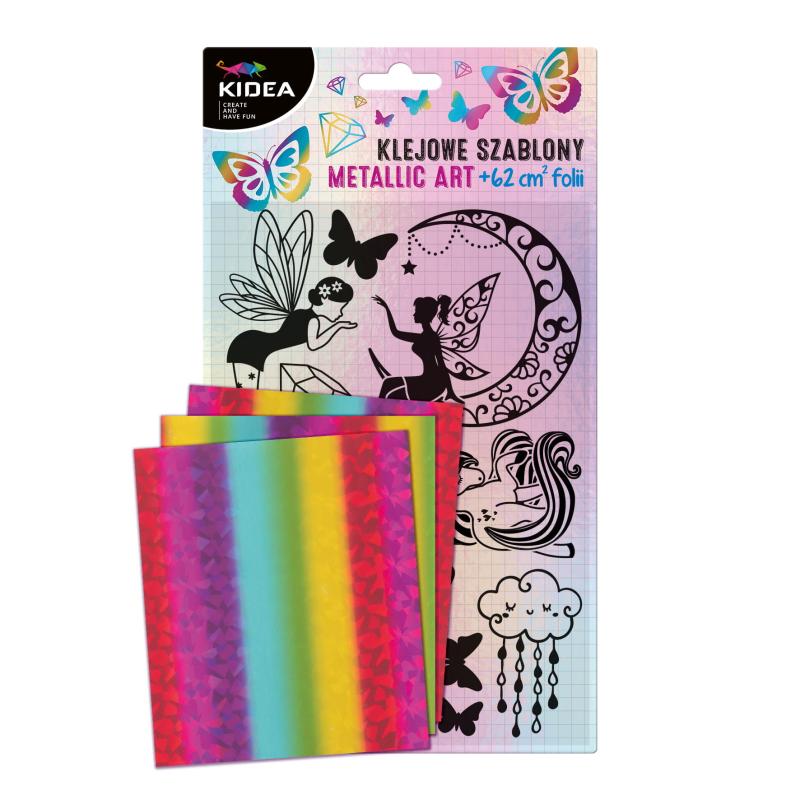 KLEJOWE SZABLONY METALLIC ART MAGIC KIDEA