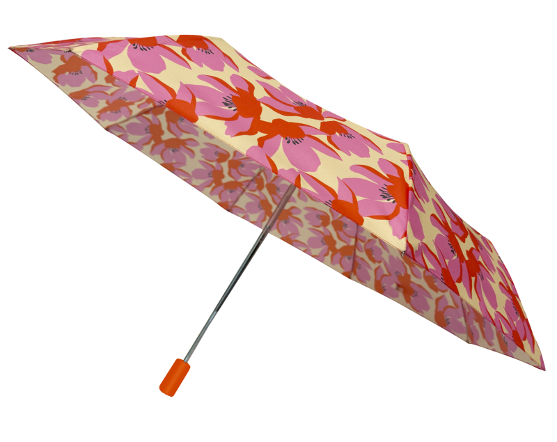 PARASOL UMBI CP FLORES ROSA