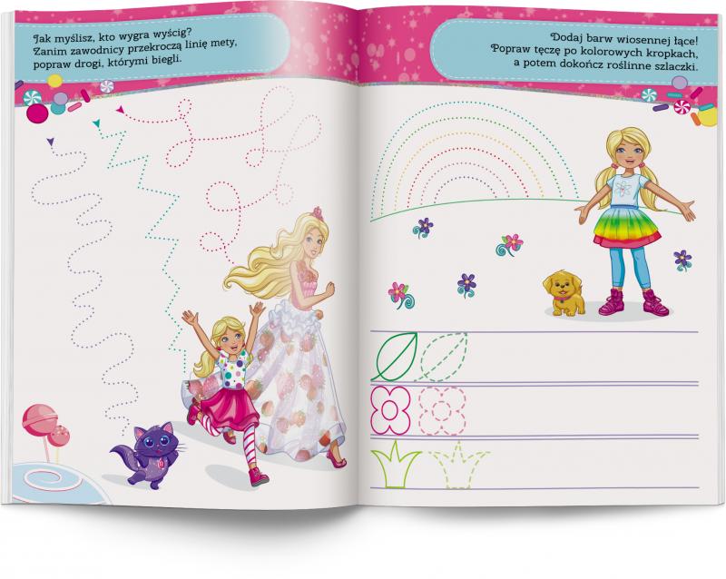 KSIĄŻECZKA BARBIE DREAMTOPIA. ĆWICZĘ SZLACZKI