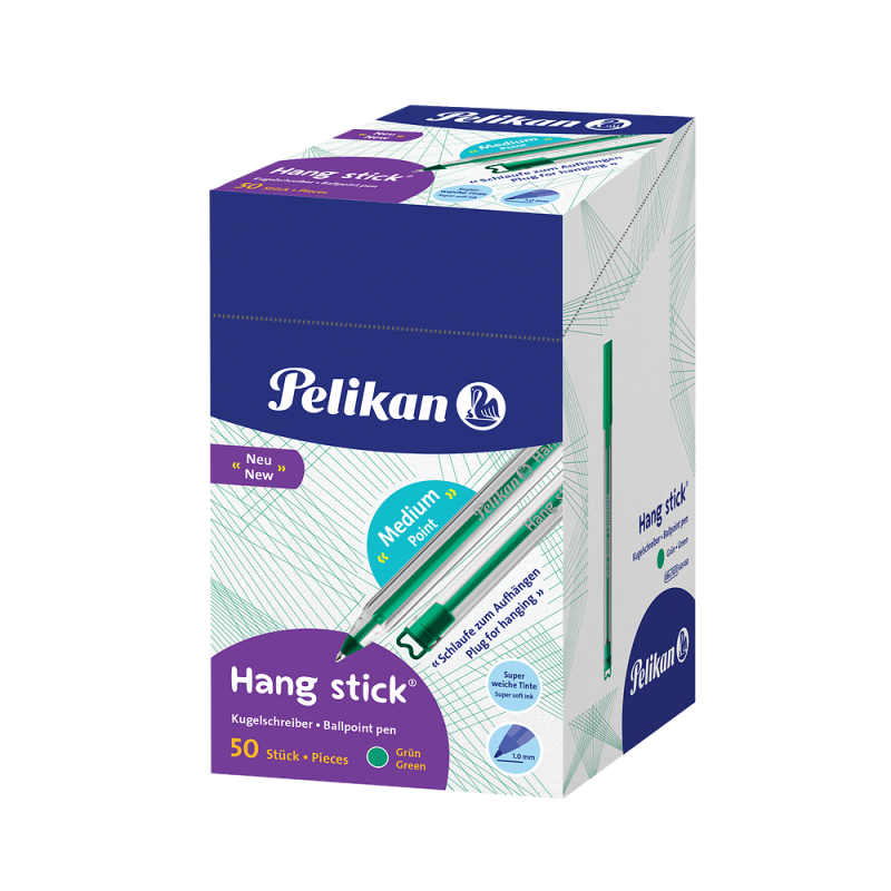 DŁUGOPIS PELIKAN HANG STICK K86 D ZIELONY