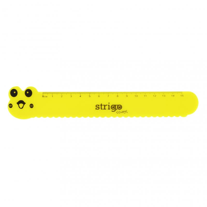 LINIJKA PLASTIKOWA GĄSIENICA 15CM STRIGO