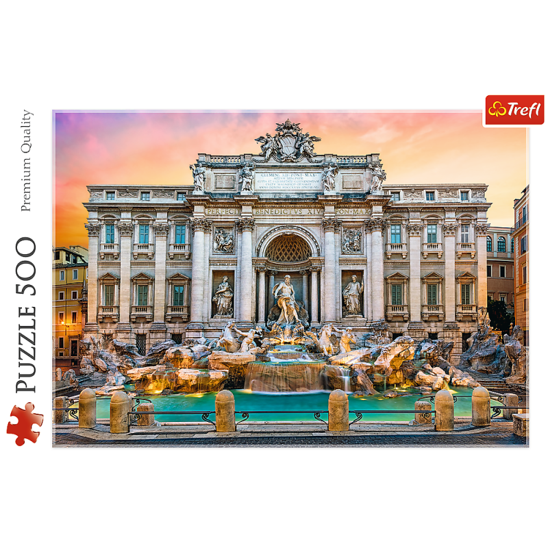 PUZZLE 500 TREFL FONTANNA DI TREVI, RZYM