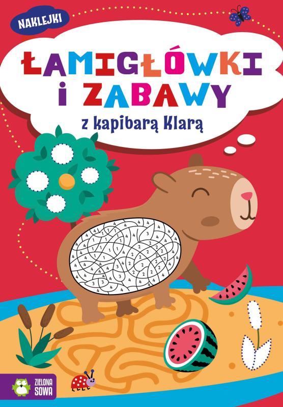KSIĄŻECZKA ŁAMIGŁÓWKI Z ZABAWY Z KAPIBARĄ KLARĄ