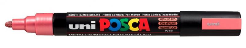MARKER UNI PC-3ML POSCA CZERWONY BROKATOWY NR 15