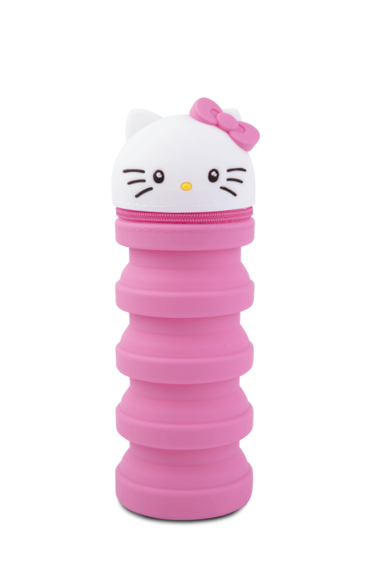 SASZETKA SILIKONOWA /Z GŁÓWKĄ MIX - PINK HELLO KITTY