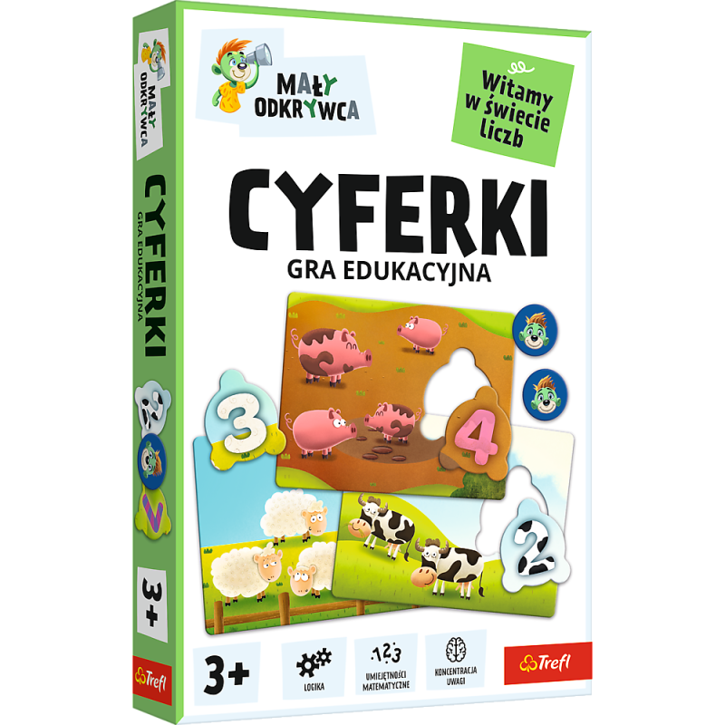 GRA TREFL CYFERKI MAŁY ODKRYWCA