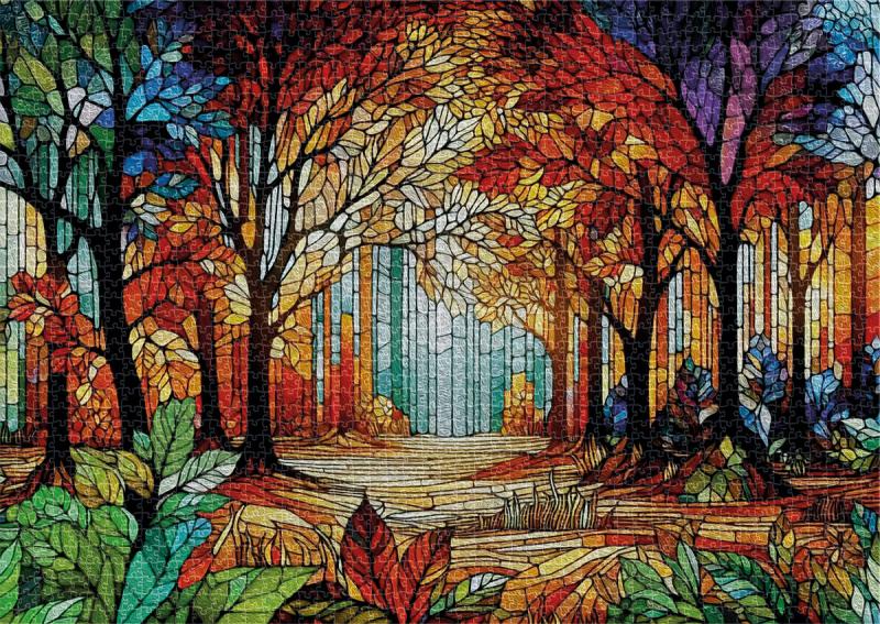 PUZZLE 2000 STAINED GLASS 1