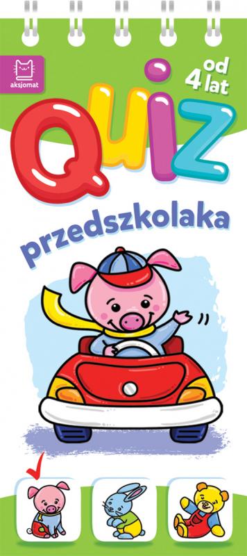 KSIĄŻECZKA QUIZ PRZEDSZKOLAKA ZE ŚWINKĄ OD 4 LAT