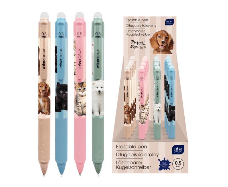 DŁUGOPIS WYMAZYWALNY PUPPY SIGN Z GRIPEM A24