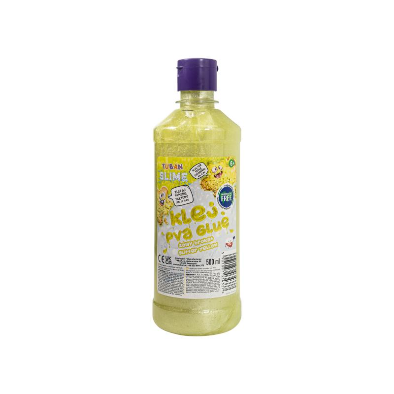 KLEJ PVA BROKATOWY ŻÓŁTY 500ML