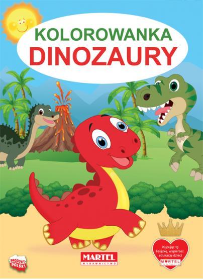KSIĄŻECZKA KOLOROWANKA DINOZAURY