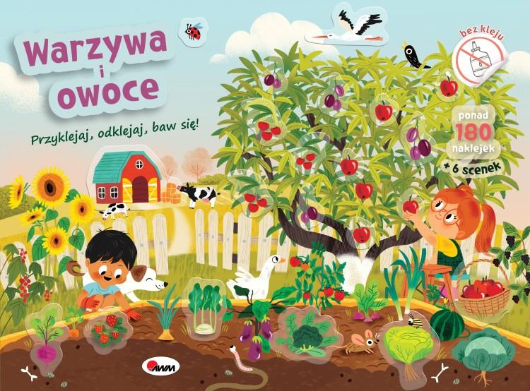 KSIĄŻECZKA PRZYKLEJ, ODKLEJ, BAW SIĘ, WARZYWA