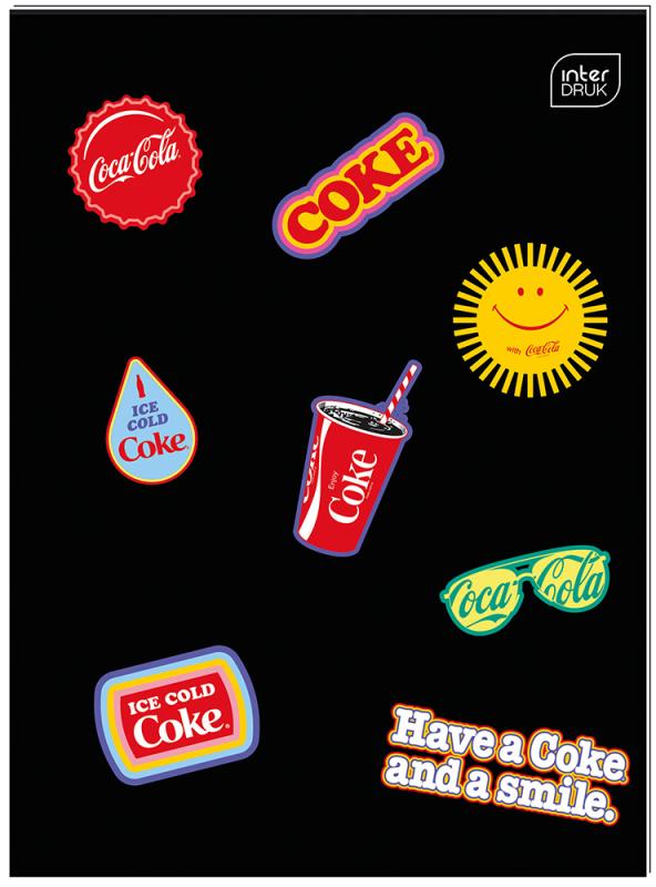 ZESZYT DO SŁÓWEK A6/32 MAT+ UV COCA COLA