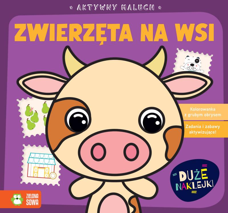 KSIĄŻECZKA AKTYWNY MALUCH ZWIERZĘTA NA WSI