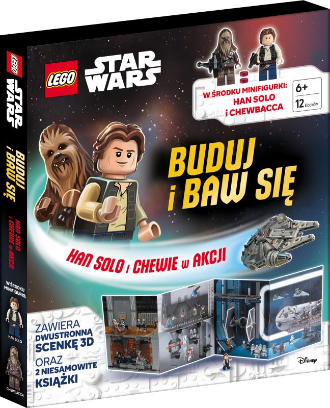KSIĄŻECZKA LEGO STARS WARS.HAN SOLO I CHEWIE W AKCJI