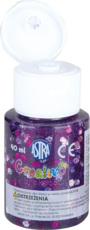 KLEJ BROKATOWY Z CONFETTI 40ML-DISPLAY 12 SZTUK