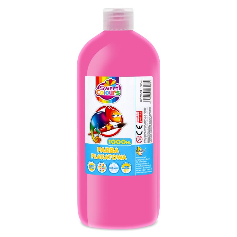 FARBA PLAKATOWA OTOCKI 1000ML RÓŻOWA