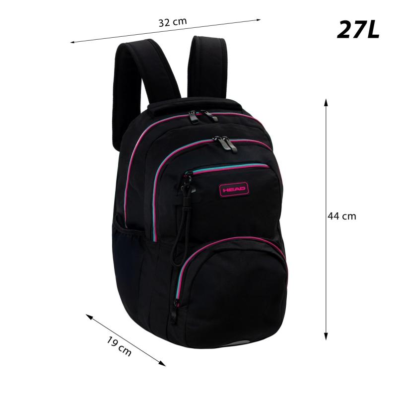 PLECAK HEAD BLACK PINK/MINT AB200