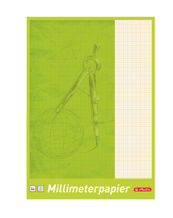 BLOK MILIMETROWY A4/25 HERLITZ 80G