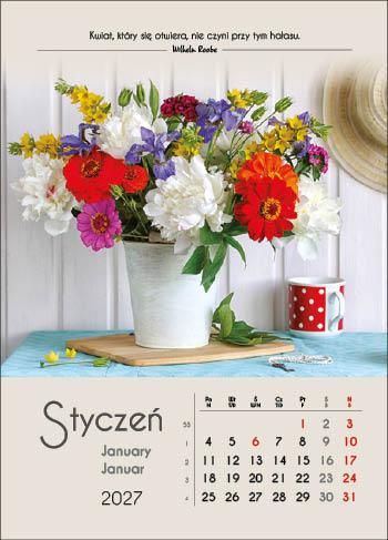 KALENDARZ WIELOPLANSZOWY BUKIETY JOTAN STANDARD
