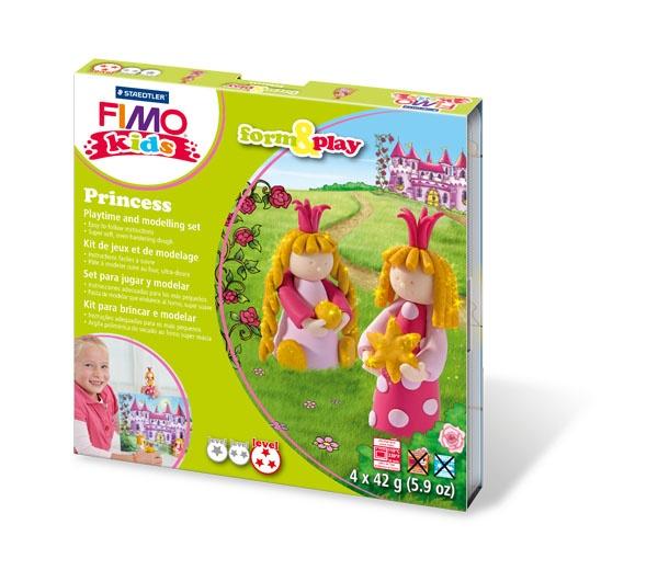 ZESTAW FIMO KIDS FORM&PLAY 4X42G KSIĘŻNICZKI