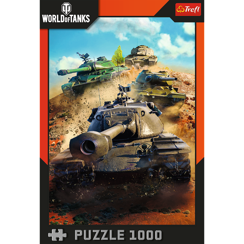 PUZZLE 1000 TREFL WORLD OF TANKS CZOŁGI W BOJU
