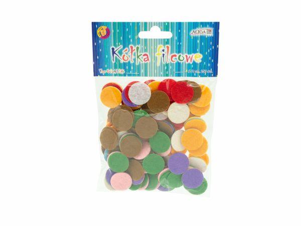 KÓŁKA FILCOWE ŚR.2CM A250 MIX KOL