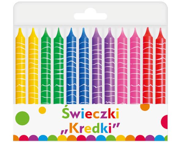 ŚWIECZKI URODZ .12/12 KREDKI