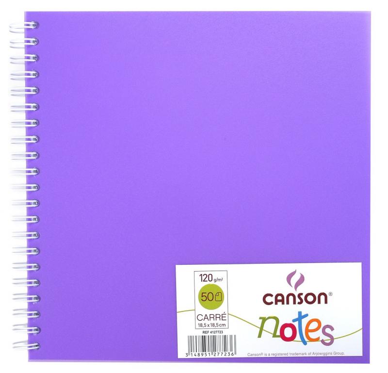 NOTES 18.5X18.5 PP CANSON 120G FIOLETOWY