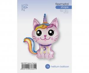 BALON FOLIOWY 24 FX MAGICZNY KOT RÓŻOWY