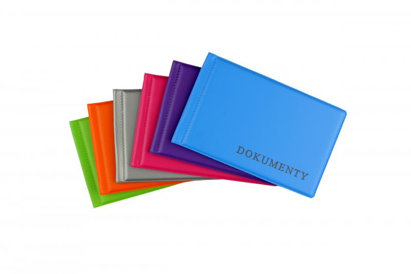 OKŁADKA NA DOKUMENTY MAŁE NEW COLOURS (MIX 10 SZT.)