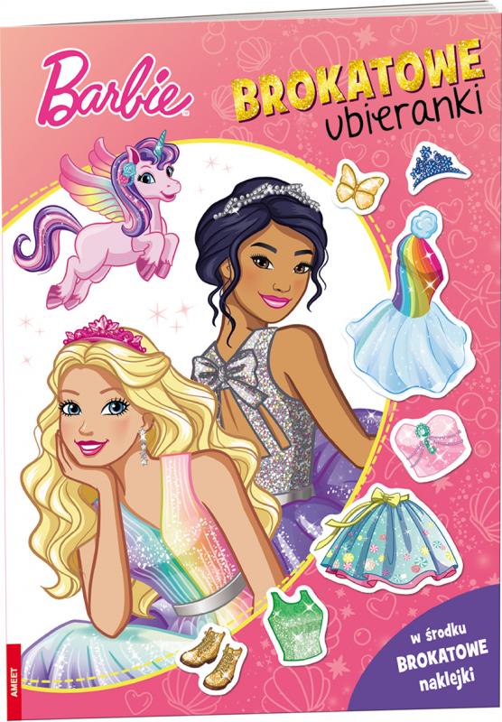 KSIĄŻECZKA BARBIE DREAMTOPIA. BROKATOWE UBIERANKI