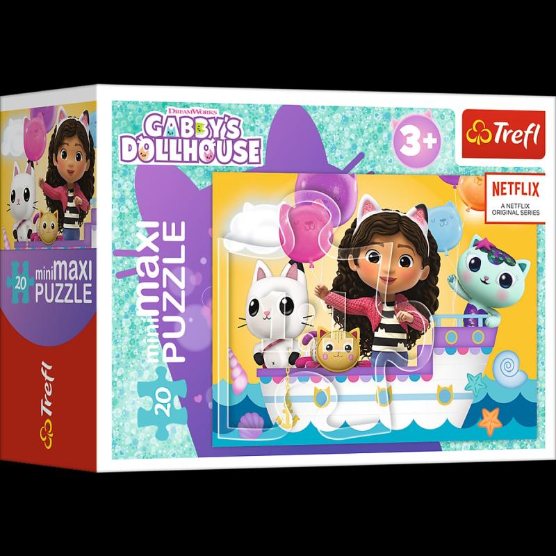 PUZZLE 20 TREFL MINIMAXI KOLOROWY DZIEŃ GABBI