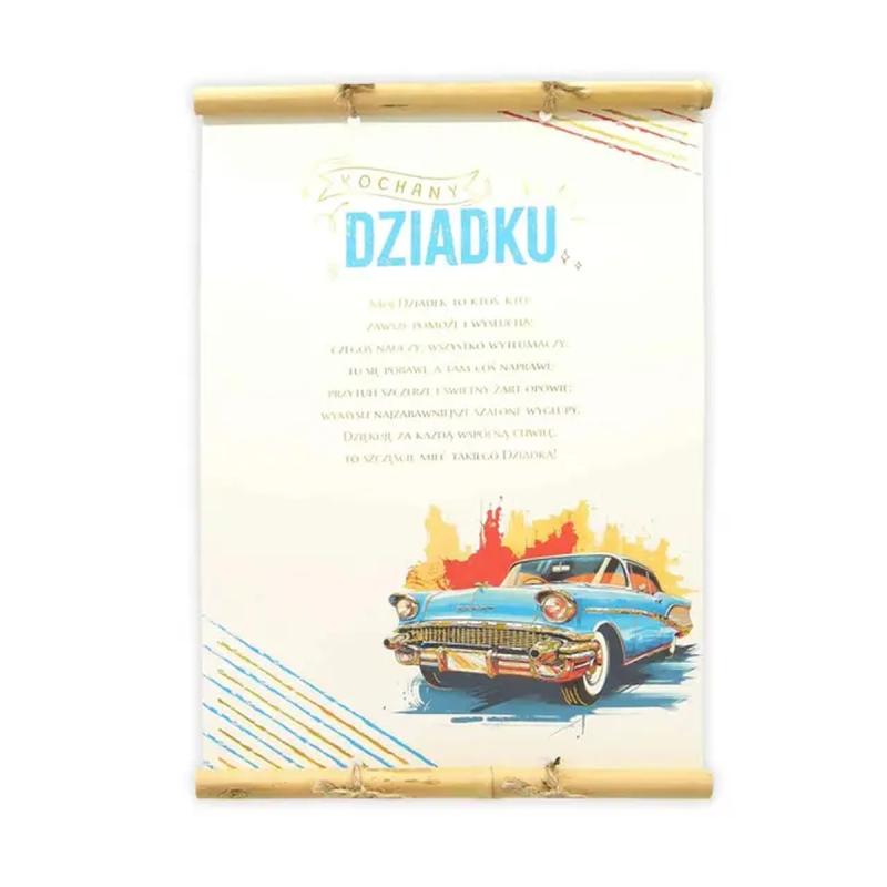 DYPLOM Z BAMBUSEM KOTEK DZIEŃ BABCI I DZIADKA