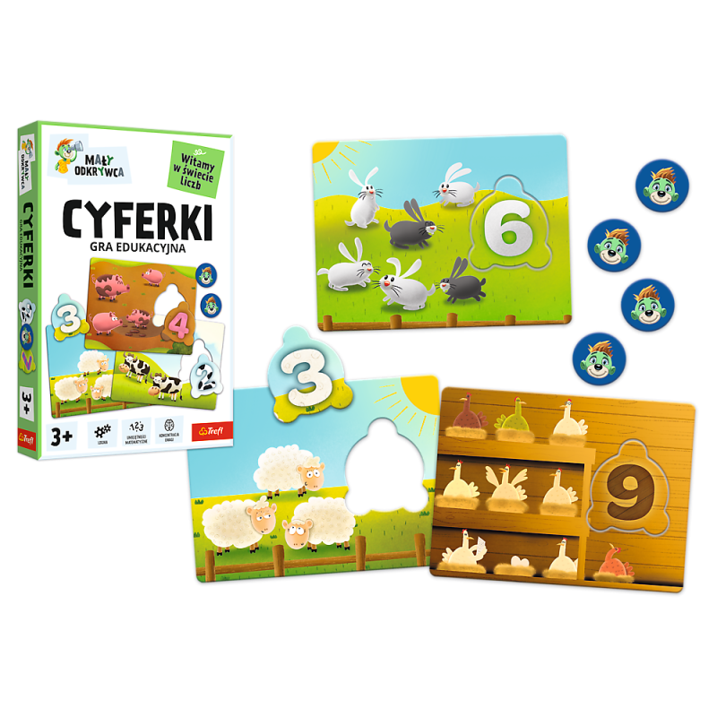 GRA TREFL CYFERKI MAŁY ODKRYWCA