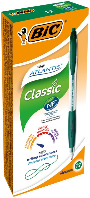 DŁUGOPIS BIC ATLANTIS REFRSH ZIELONY B12 BCL EU