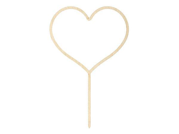 TOPPER DREWNIANY SERCE 23CM