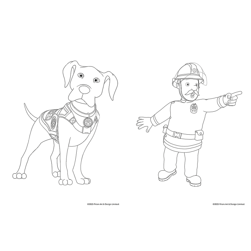 KSIĄŻECZKA TREFL FIREMAN SAM KOLOROWANKA