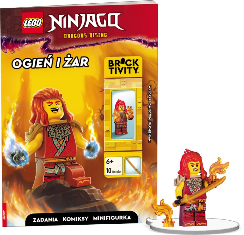 KSIĄŻECZKA LEGO NINJAGO. OGIEŃ I ŻAR
