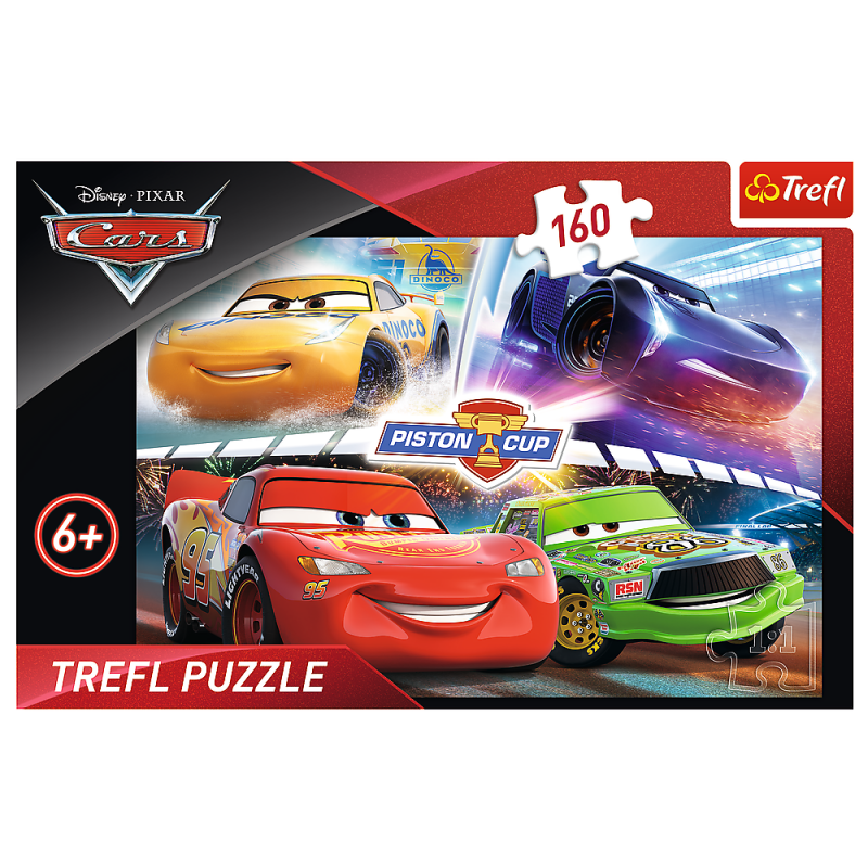 PUZZLE 160 TREFL ZWYCIĘSKI WYŚCIG CARS