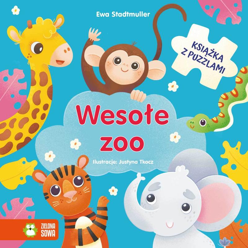 KSIĄŻECZKA KSIĄŻKA Z PUZZLAMI. WESOŁE ZOO