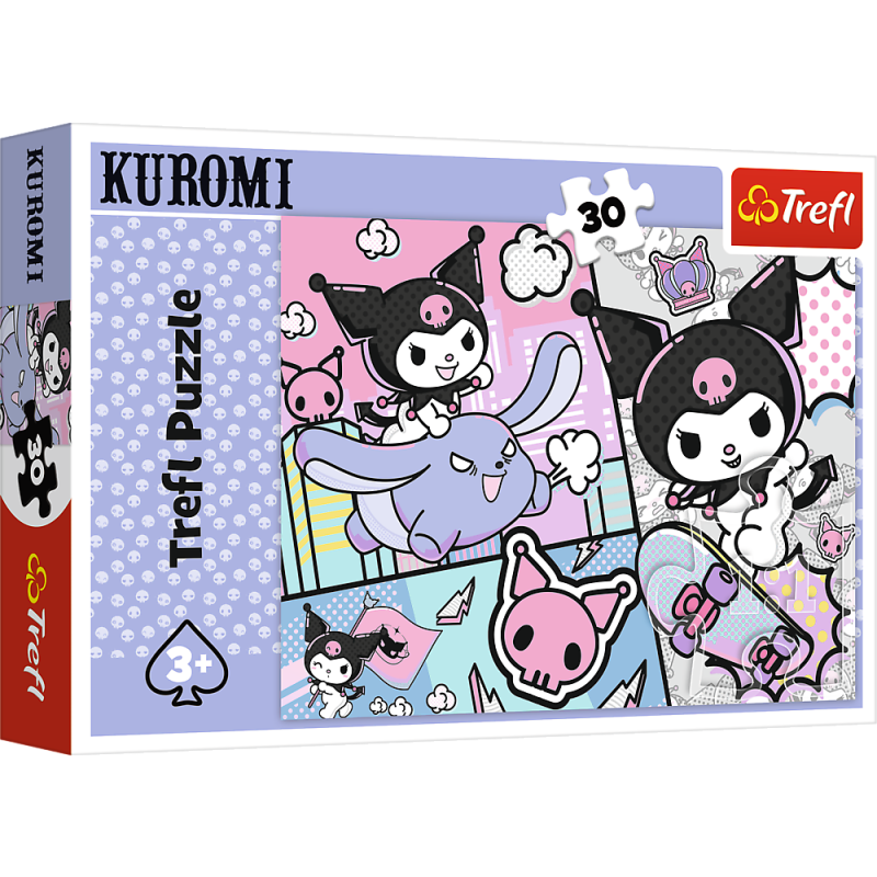 PUZZLE 30 TREFL ZABAWY Z KUROMI HELLO KITTY