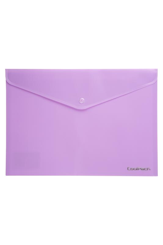 KOPERTA NA DOKUMENTY CP A4 NA ZATRZASK PASTEL POWDER PURPLE