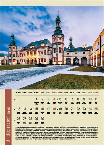 KALENDARZ WIELOPLANSZOWY POLSKIE ZAMKI I PAŁACE JOTAN STANDARD