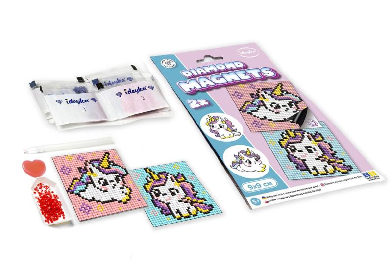 ZESTAW DO MOZAIKI DIAMENTOWEJ KIDS Z MAGNETYCZNĄ PODSTAWĄ LOL SURPISE ! LOL I GWIEZDNY NAPIS 9X9CM